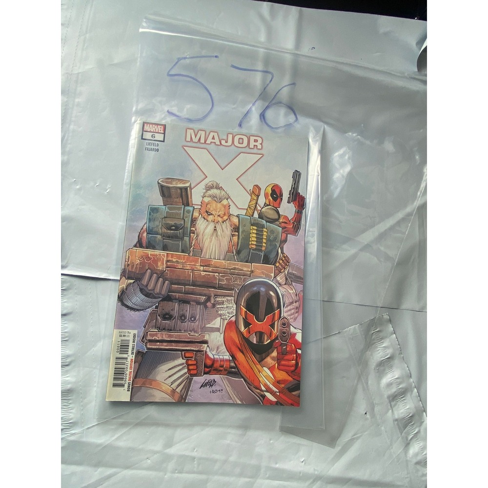 Major X 6 Comic Book Marvel 2019 Liefeld Fajardo Variant‎